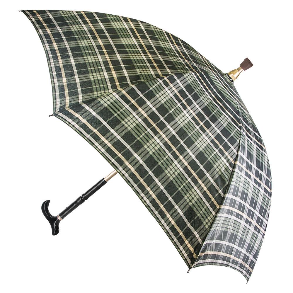 Plaid Umbrella Derby Adjustable Walking Cane w/ Auto Spring Extremely Cheap Pice