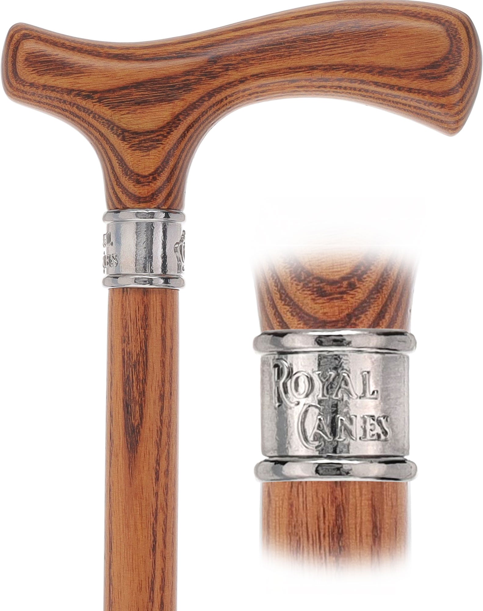 Royal Canes Fritz Comfort Grip: Matching Wood Handle & Shaft, 4 Stained Colors Discount Free Shipping