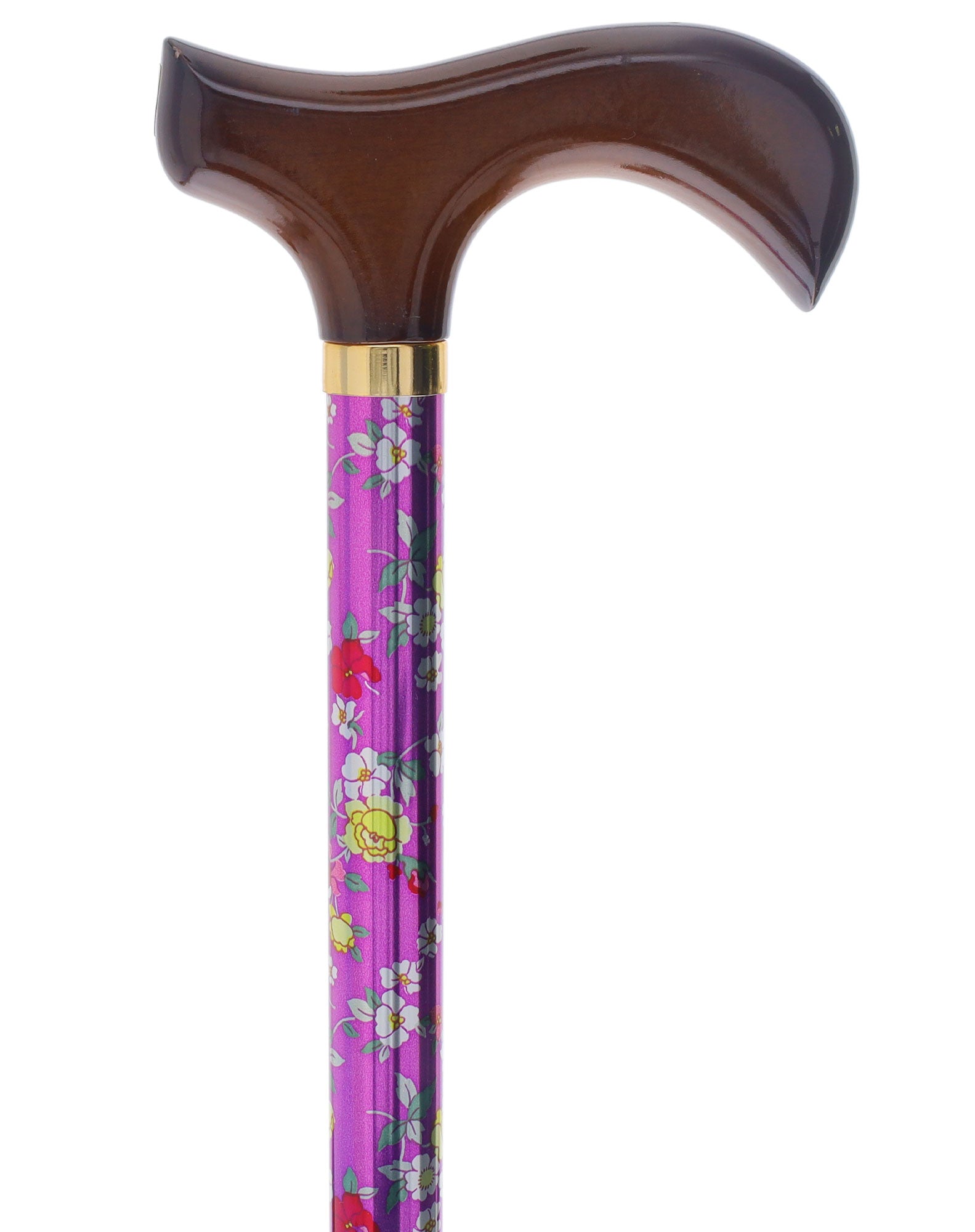 Limited single item listing: Wooden derby handle purple floral shaft Free Shipping 2025 Unisex