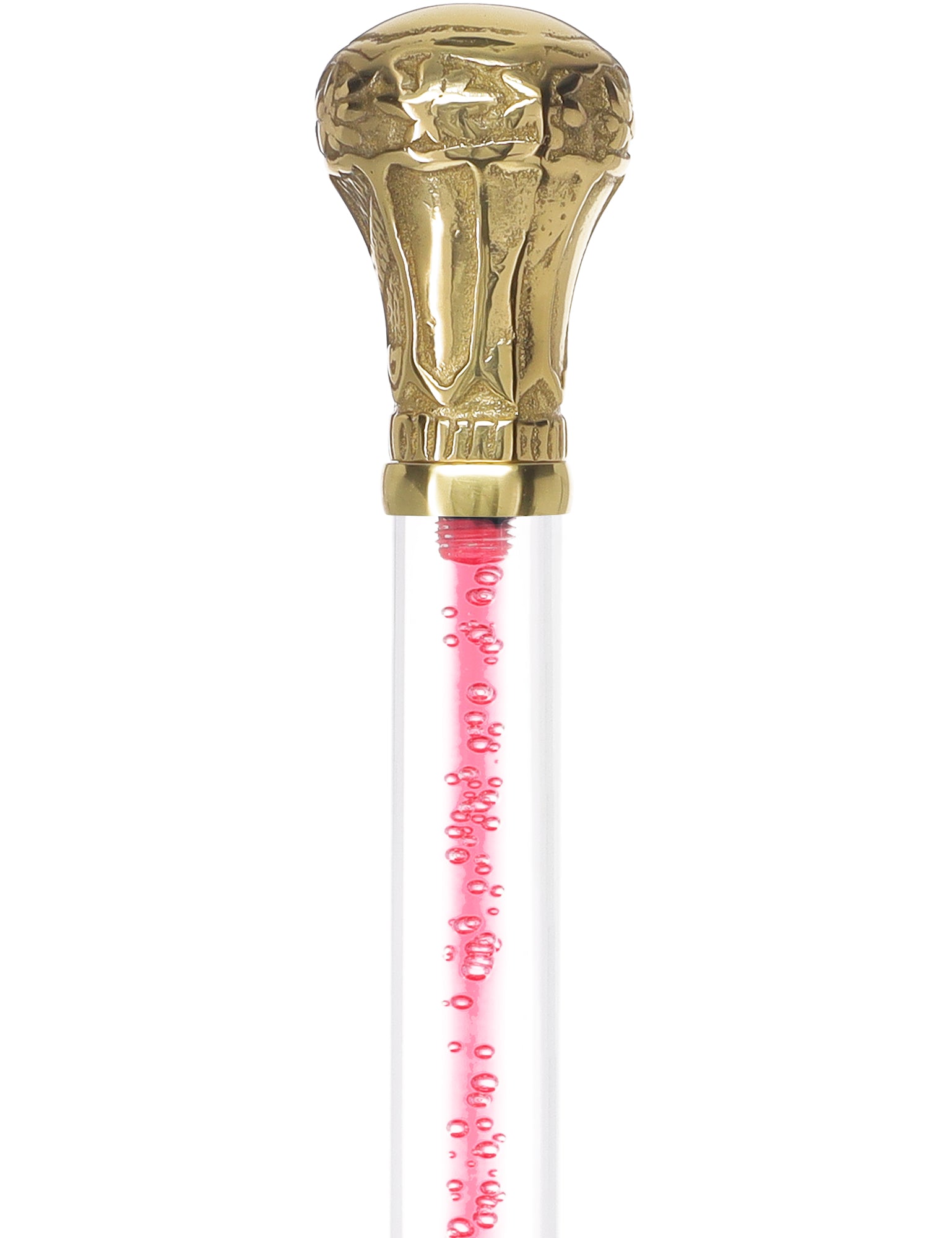 Color Crystal Elegance Brass Knob Cane with Invisible Acrylic Shaft Options Low Cost Cheap Pice