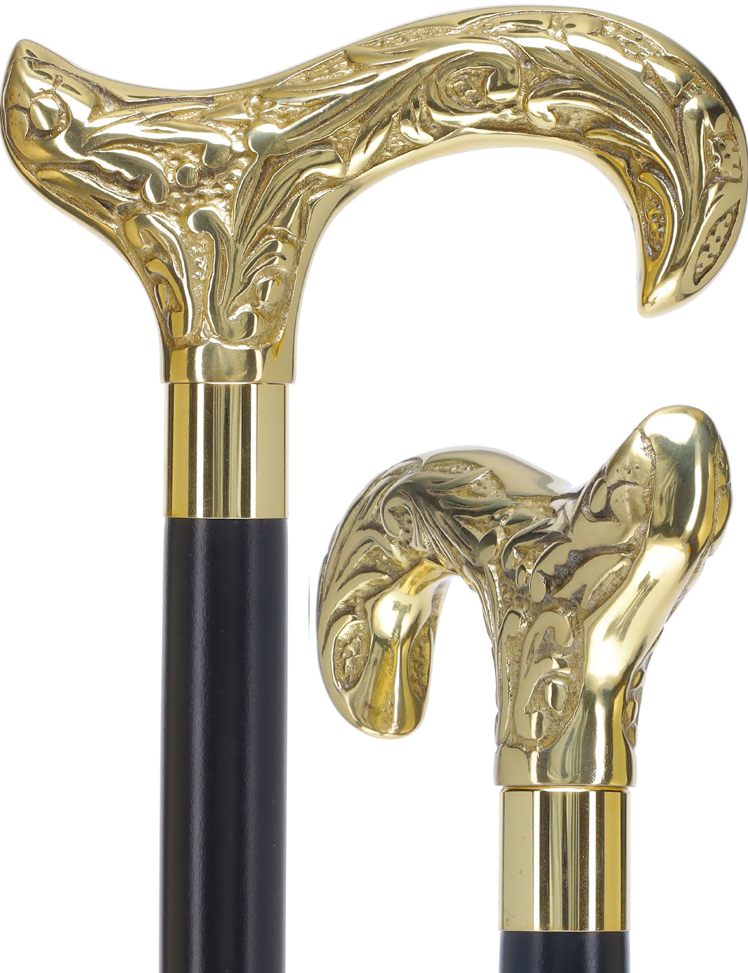 Premium Brass Derby Handle Walking Cane: Custom Shaft & Collar 2025 Cheap Online