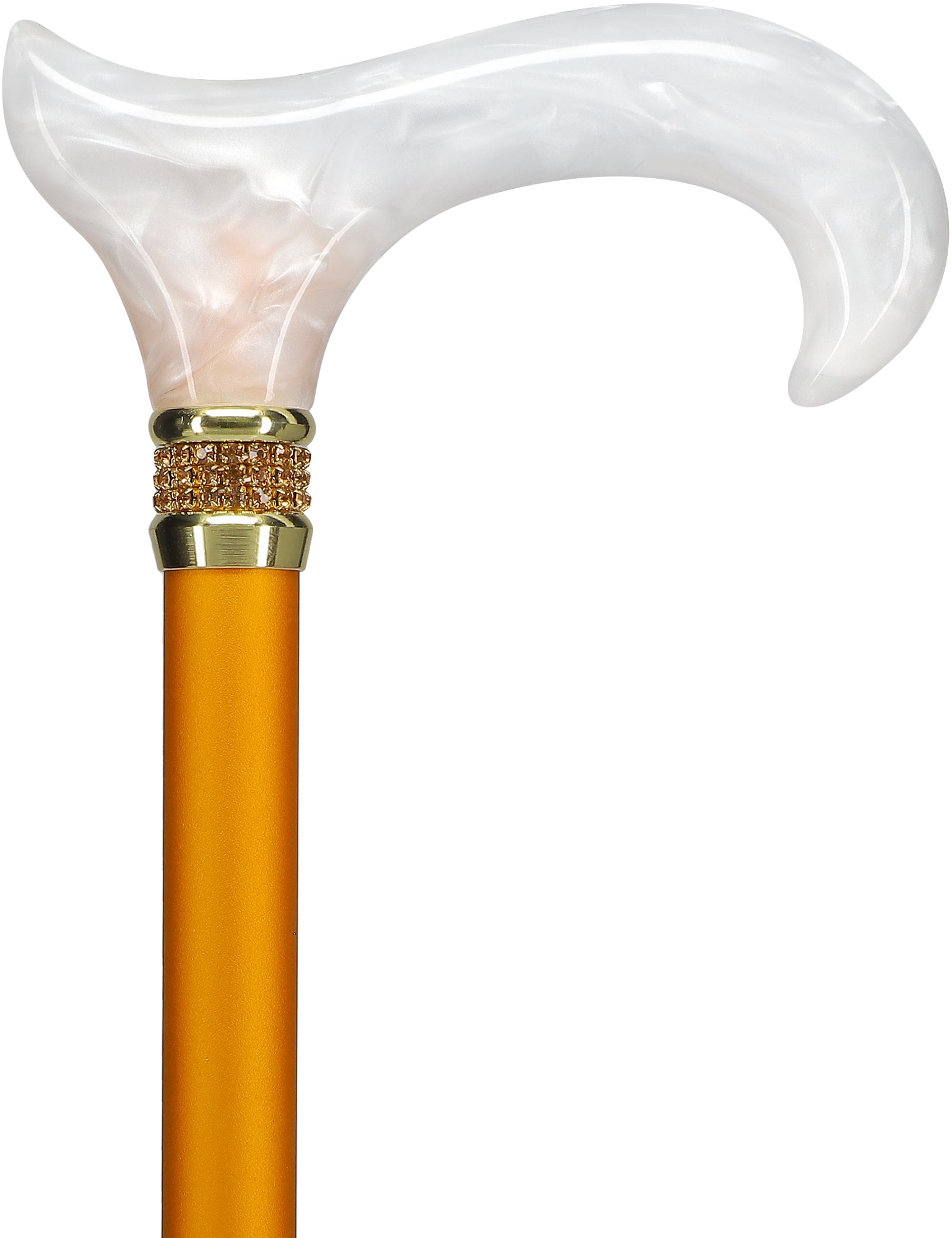 Rhinestone Designer Cane: Luxurious Golden Day Exquisite Pearlz Pre Order Online