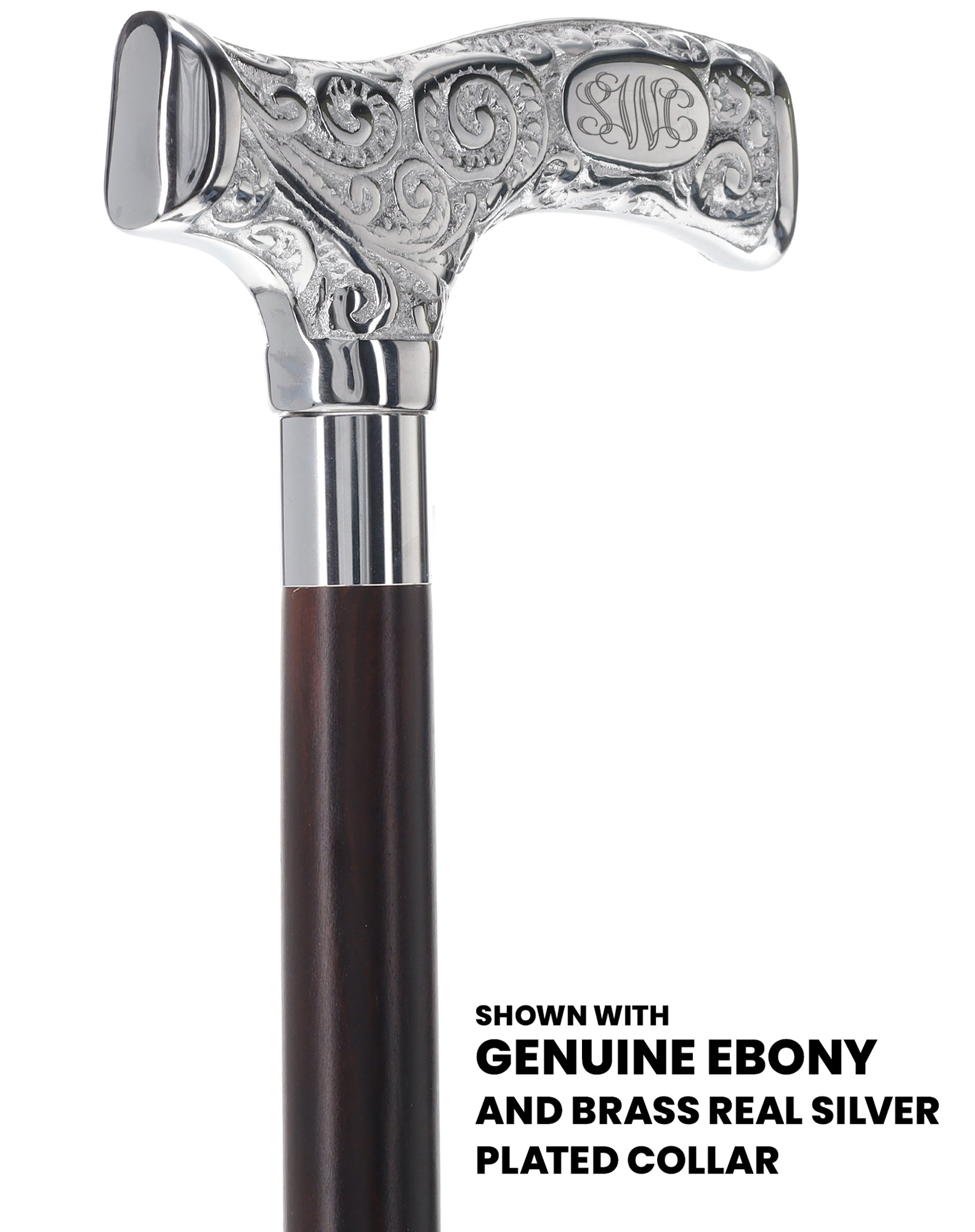 Make It Yours: Premium Chrome Cane w/ Personalized Engraving Pay With Visa For Sale