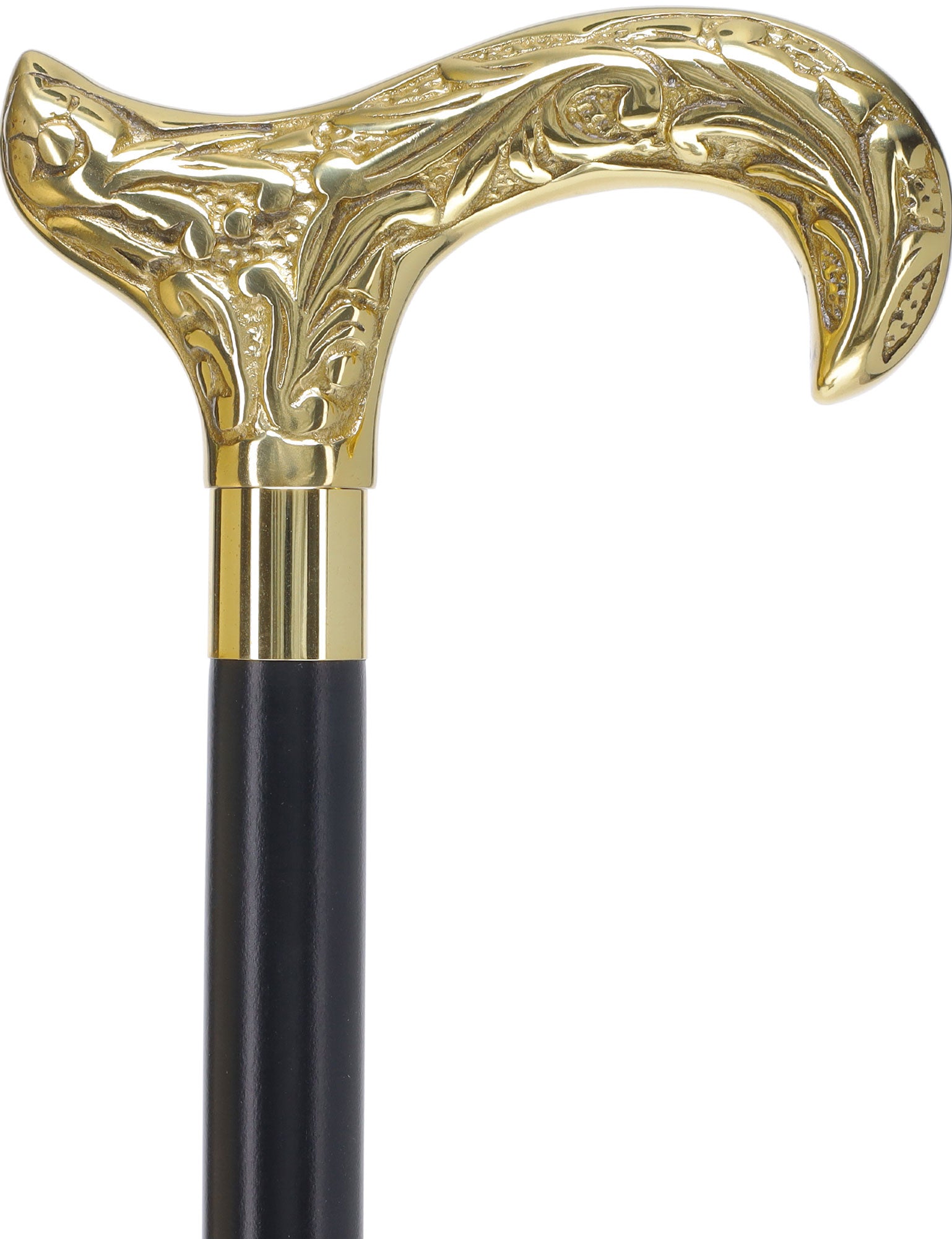 Premium Brass Derby Handle Walking Cane: Custom Shaft & Collar 2025 Cheap Online