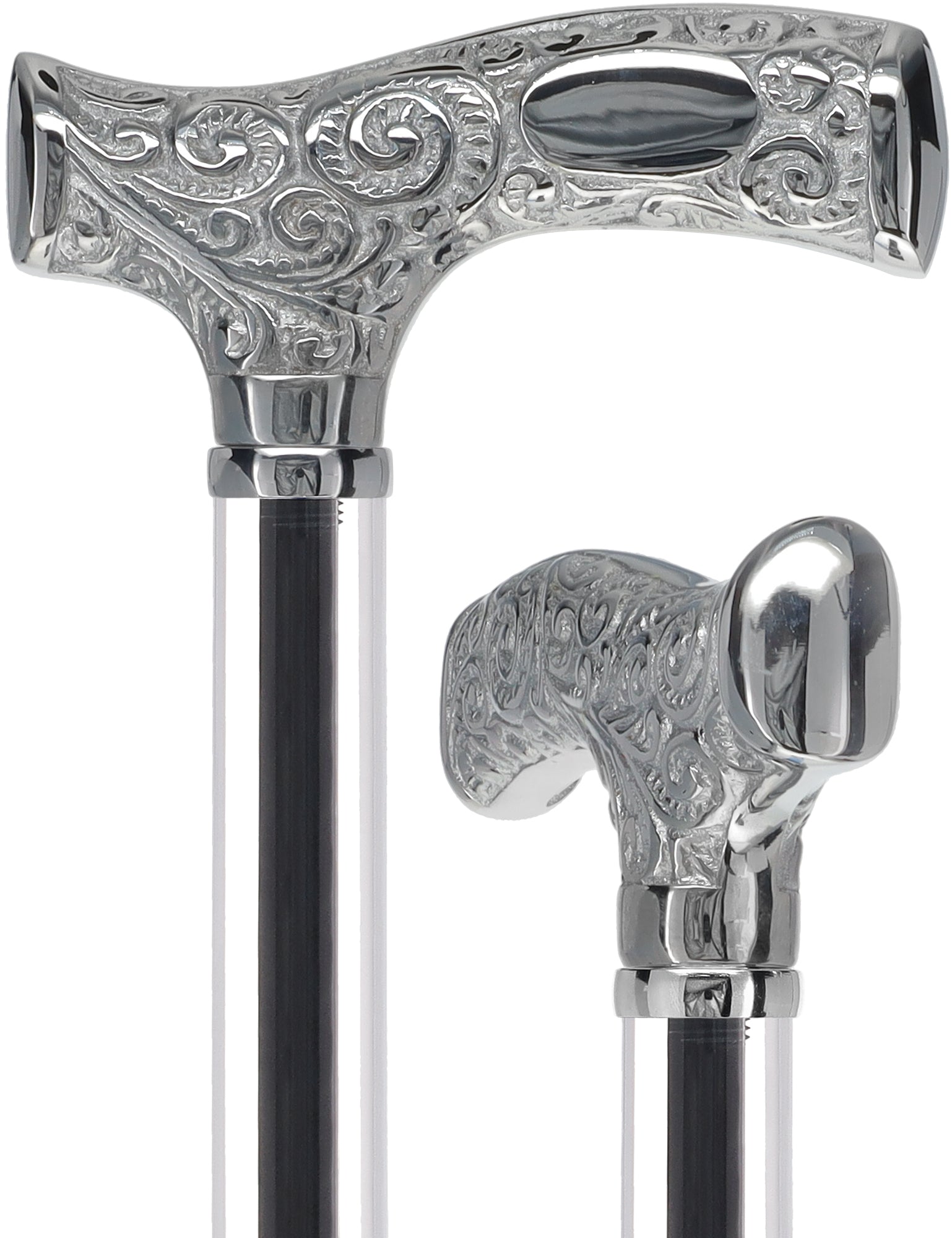 Make It Yours: Invisible Clear Shaft w/ Premium Chrome Brass Cane The Cheapest For Sale