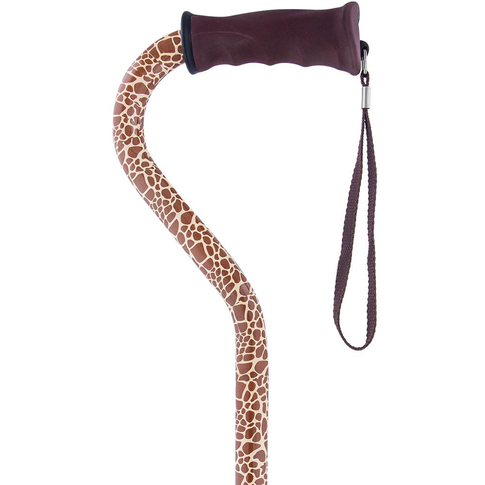 Wild Giraffe Aluminum Convertible Quad Walking Cane with Comfort Grip - Adjustable Shaft Collections