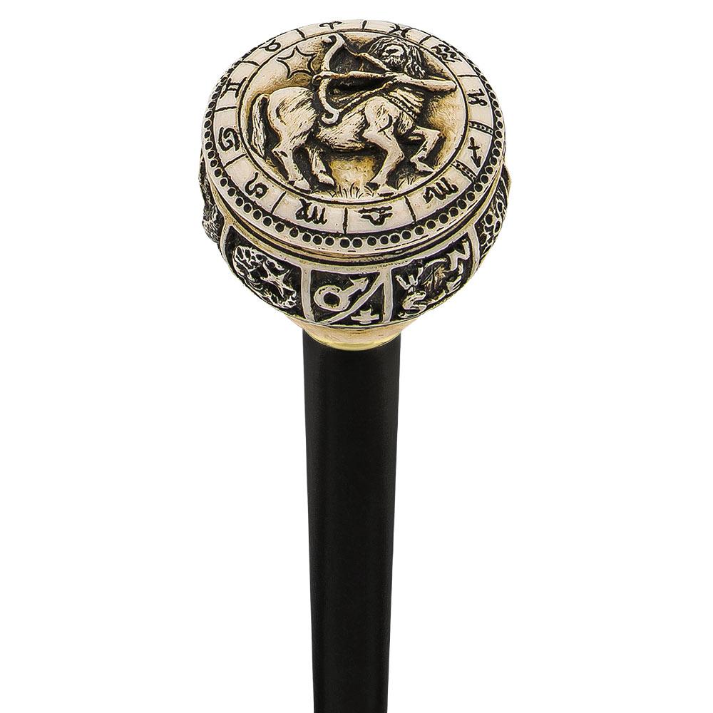 Comoys Astrological Sagittarius Handle Walking Cane w/ Custom Shaft and Collar Discount Explore