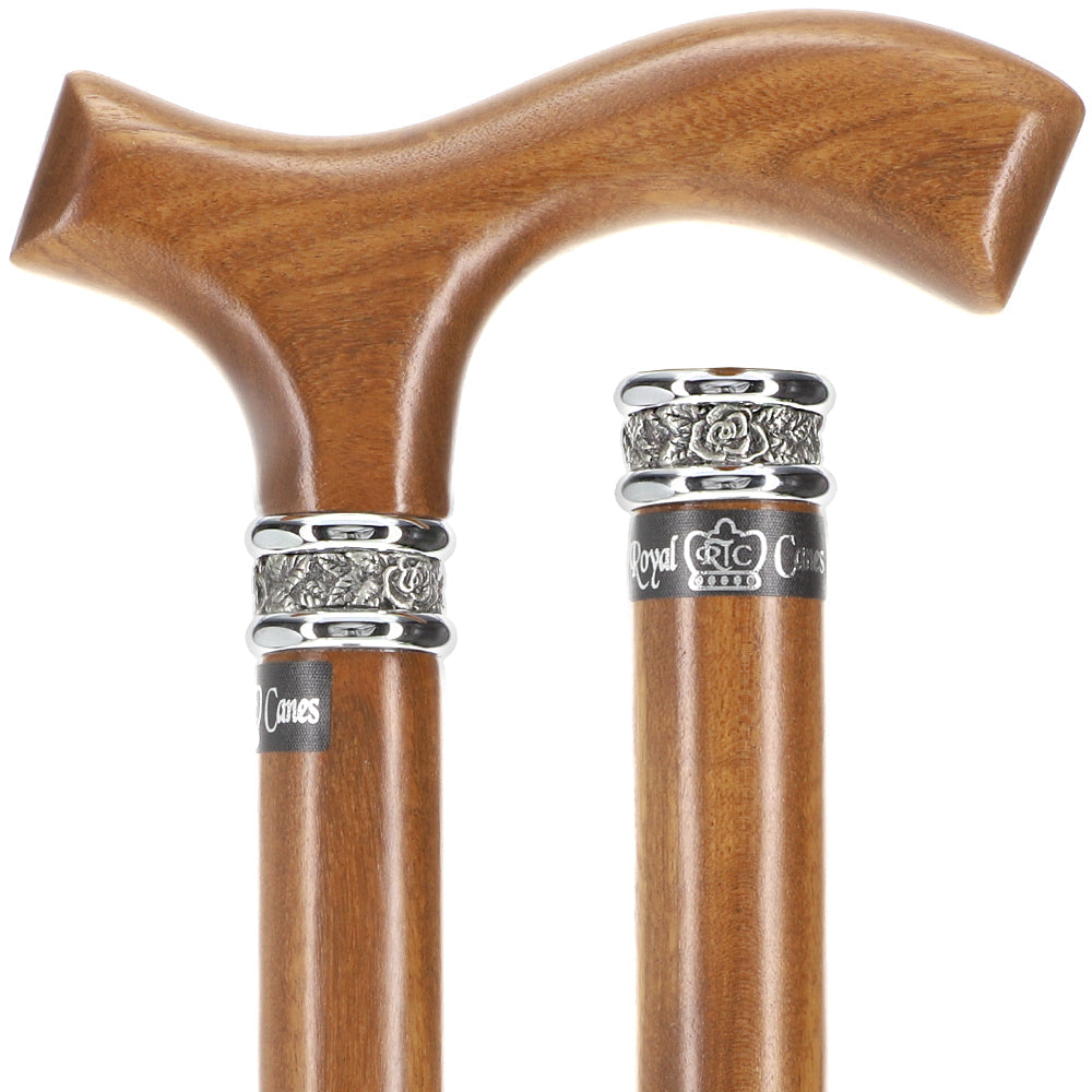 Scratch and Dent Fritz Afromosia Handle Cane with Afromosia Shaft V3225 Free Shipping Very Cheap