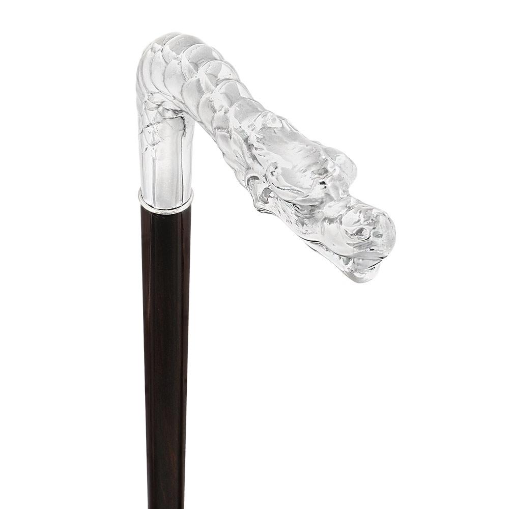 French Dragon Sword Cane: Silver Plated Fritz, Stamina Wood Cheap Sale Release Dates