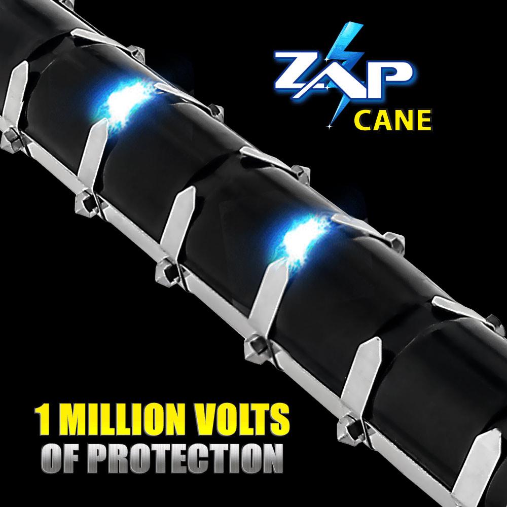 Zap Cane: Hidden Style Stun Gun & LED Flashlight, Rechargeable Big Sale