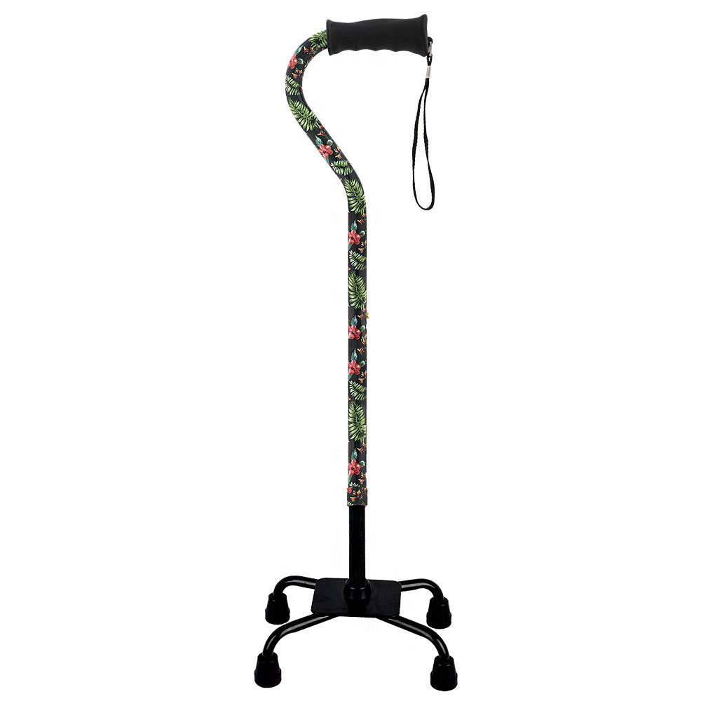 Island Way Designer Convertible Quad Base Walking Cane with Comfort Grip - Adjustable Shaft Buy Cheap Latest