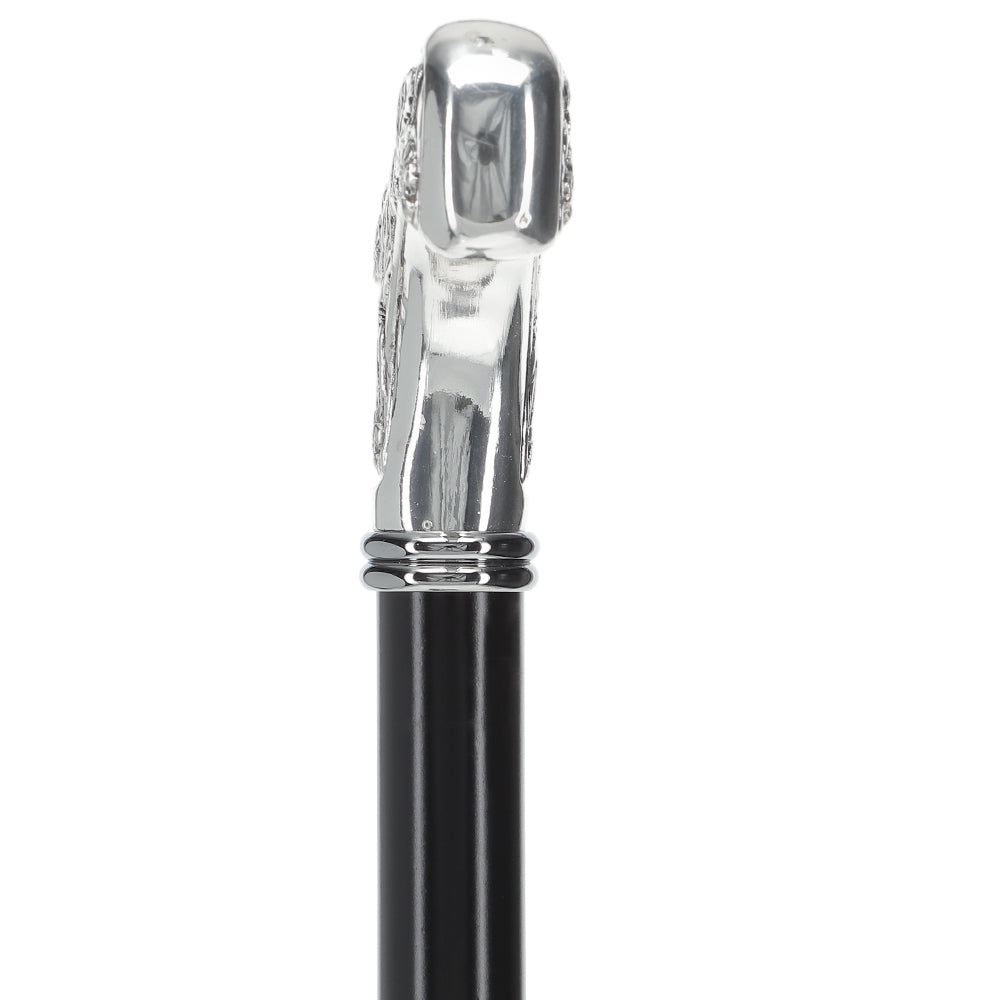 Italian Import: Silver 925r Embossed Fritz Handle Cane Recommend Online