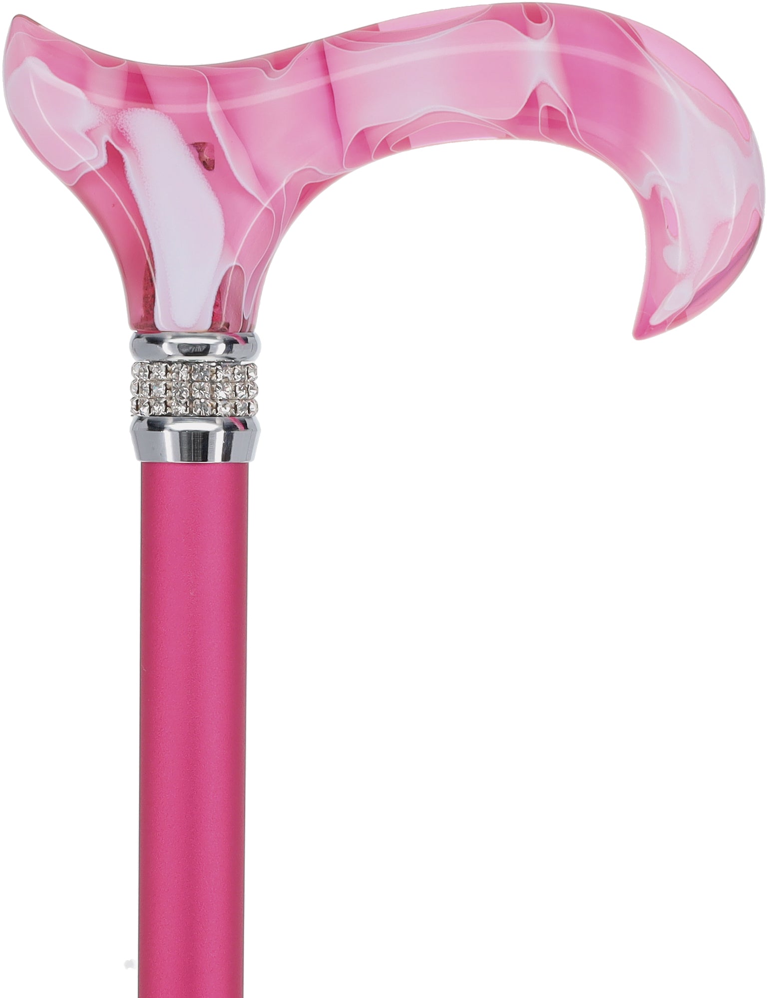 Rhinestone Designer Cane: Chic Pink Pearlz Splendor Cheap Outlet Store