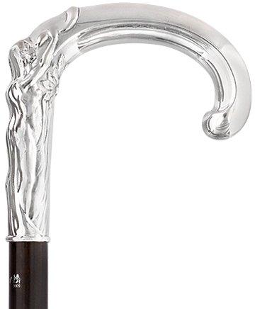 French Eve & Snake Silver Plated Cane: Carbon Fiber Shaft Cheap Sale Pay With Visa