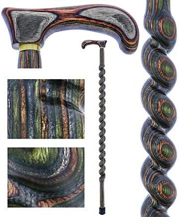 USA-Made Twisted Spiral Cane: Camo Durable Colorwood Laminate Latest Collections Sale Online