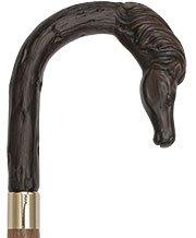 Brown Horse Tourist Handle Cane - Italian Handle w/Custom Shaft and Collar Free Shipping Online