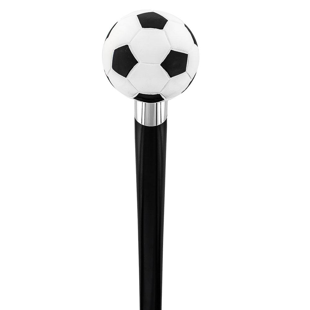 Scratch and Dent Soccer Ball Walking Cane with Custom Shaft and Collar V2062 Cheap Sale Exclusive