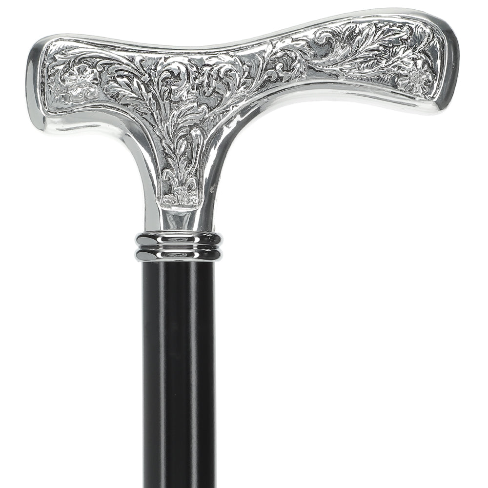 Italian Import: Silver 925r Embossed Fritz Handle Cane Recommend Online