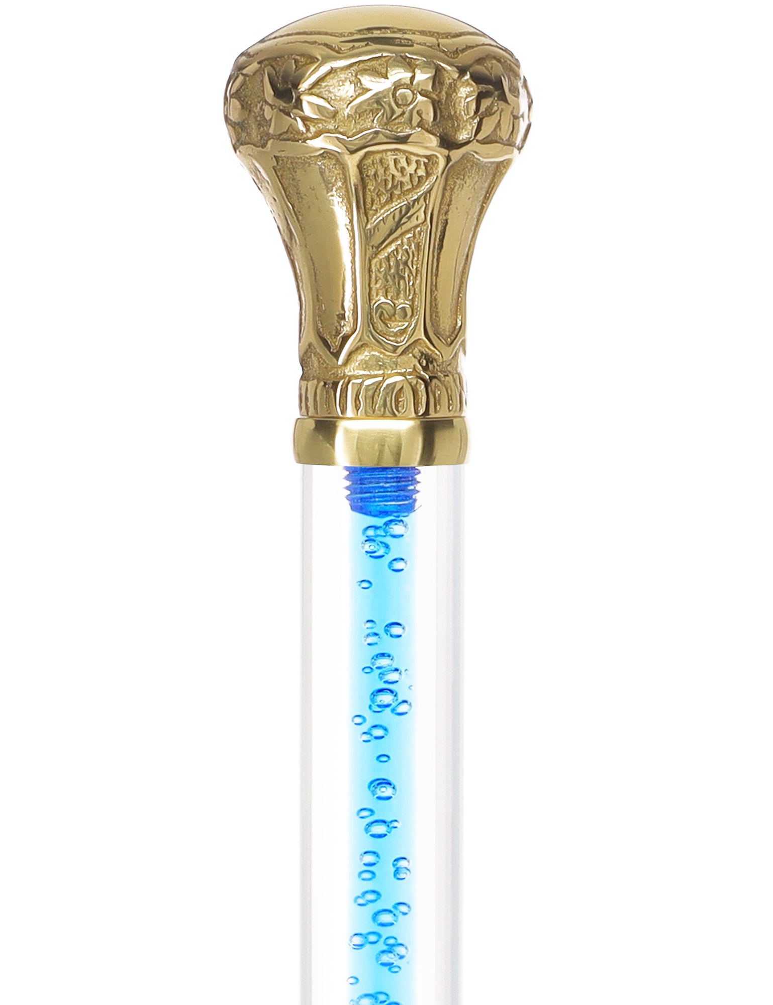 Color Crystal Elegance Brass Knob Cane with Invisible Acrylic Shaft Options Low Cost Cheap Pice