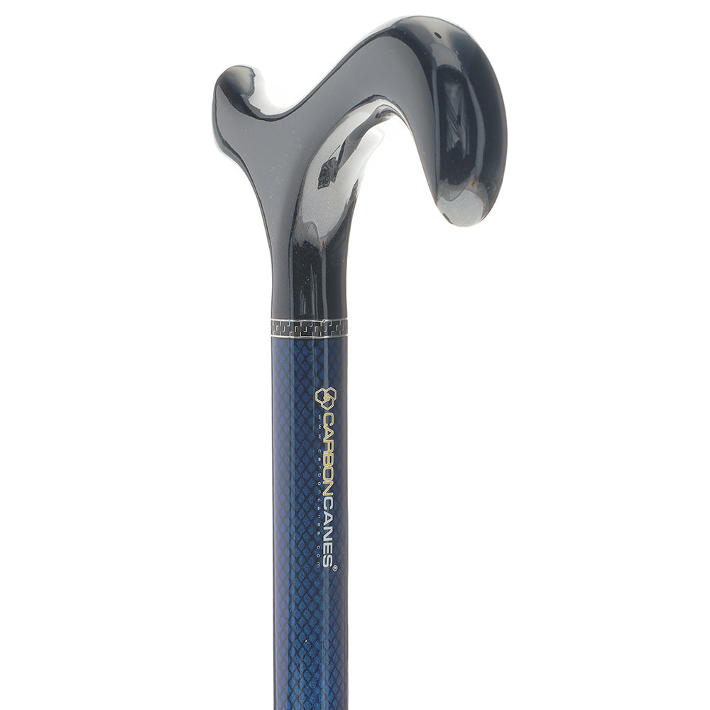 Carbon Fiber Blue Mesh Derby: Adjustable Walking Cane Buy Cheap Authentic