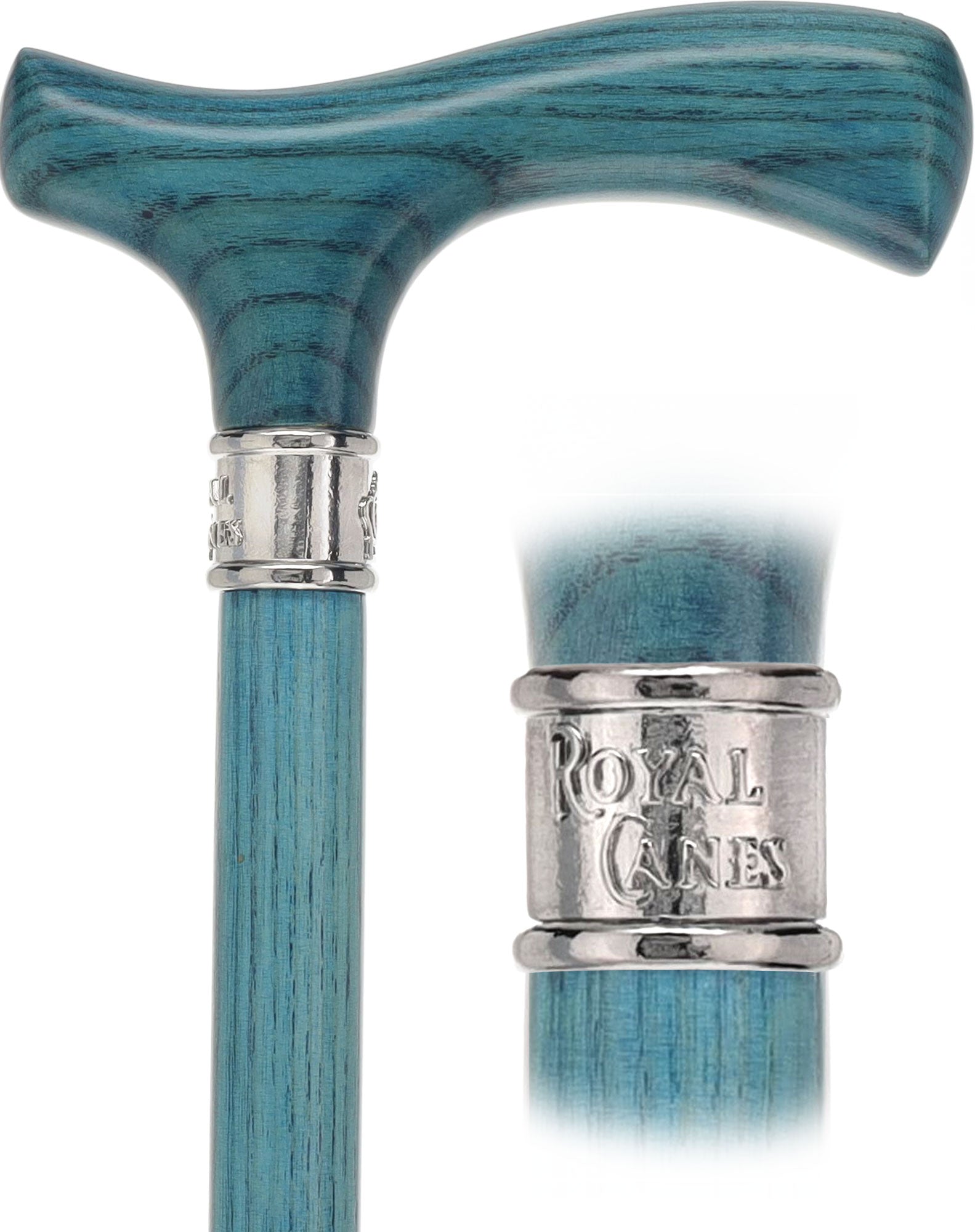 Royal Canes Fritz Comfort Grip: Matching Wood Handle & Shaft, 4 Stained Colors Discount Free Shipping