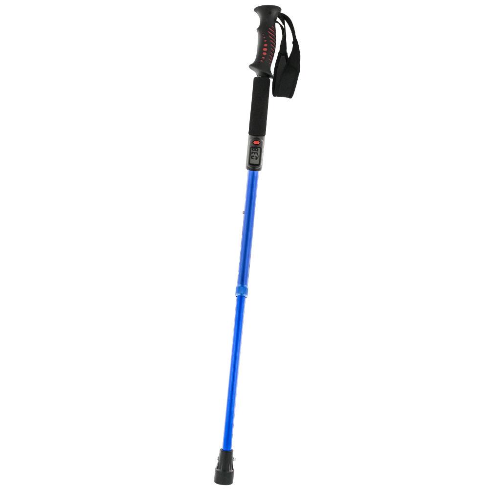 Scratch and Dent Blue Healthy Exercise Adjustable Walking Staff w/ Digital Display V1659 Clearance Visit New