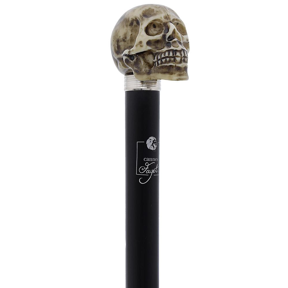 French Faux Bone Skull Sword Stick: Carbon Fiber Shaft 2025 New Sale Online