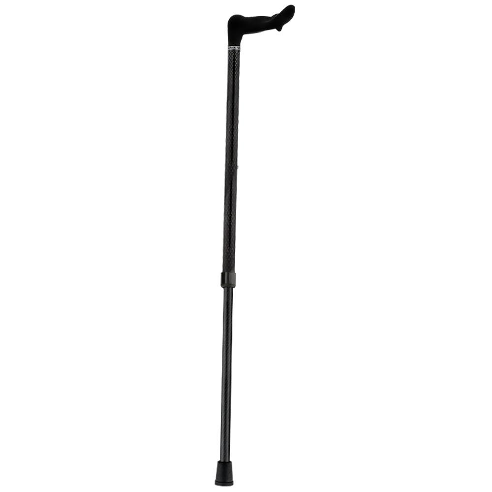 Scratch and Dent Black Triple Wound Palm Grip Adjustable Carbon Fiber Walking Cane V3351 Cheap Sale Amazon