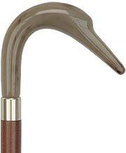 Rich and Smooth Tourist Swan Imitation Horn Handle Cane -Italian Handle w/Custom Handle and Collar Free Shipping Online