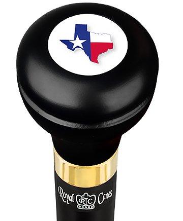 Texas Flag Emblem Flask Walking Stick: Wood Shaft Hidden Flask Clearance Amazing Pice