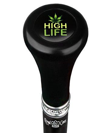 High Life Flat Top Walking Stick w/ Black Beechwood Shaft & Pewter Collar Outlet Recommend