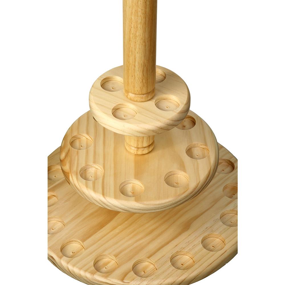 Collector's Dream: Round Walking Cane Stand in Pine Wood 2025 Newest