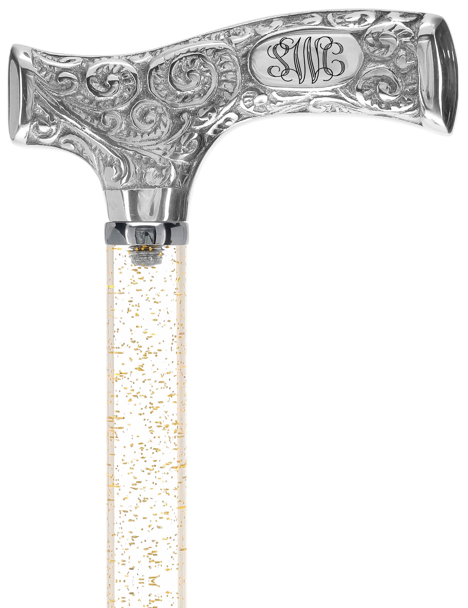 Make It Yours: Invisible Clear Shaft w/ Premium Chrome Brass Cane The Cheapest For Sale