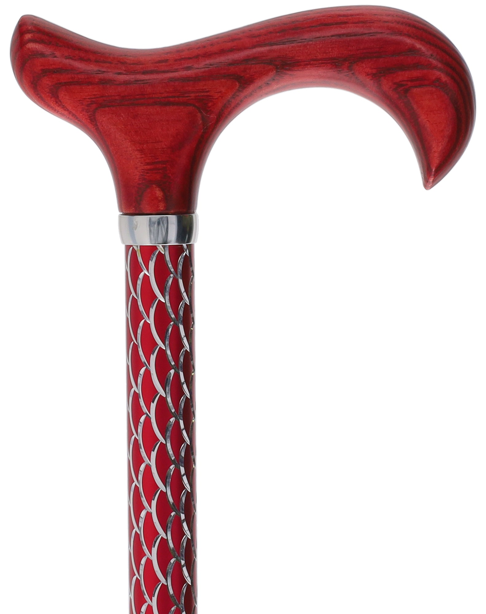 Limited single item listing: Red Etched Adjustable Cane w/ wooden red handle Discount Brand New Unisex