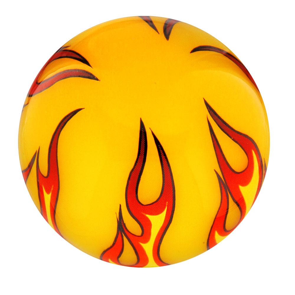 Burst of Flames Yellow Round Knob Cane w/ Custom Color Ash Shaft & Collar Original Cheap Pice