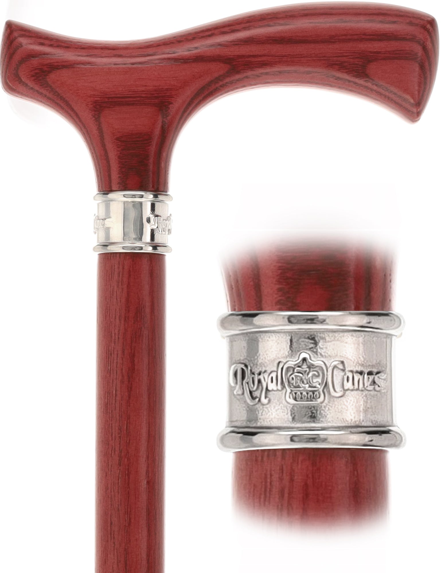 Royal Canes Fritz Comfort Grip: Matching Wood Handle & Shaft, 4 Stained Colors Discount Free Shipping