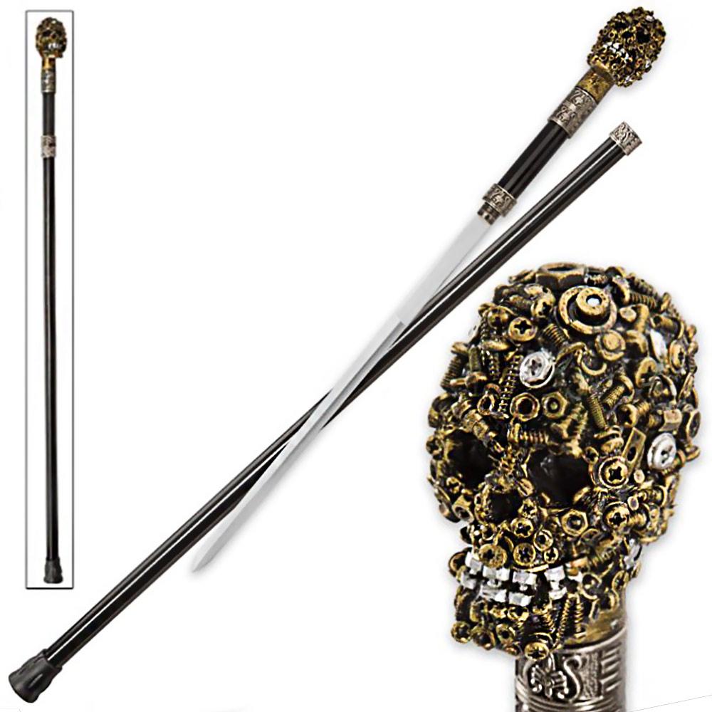 Steampunk Bolt Head Sword Cane Recommend Sale Online