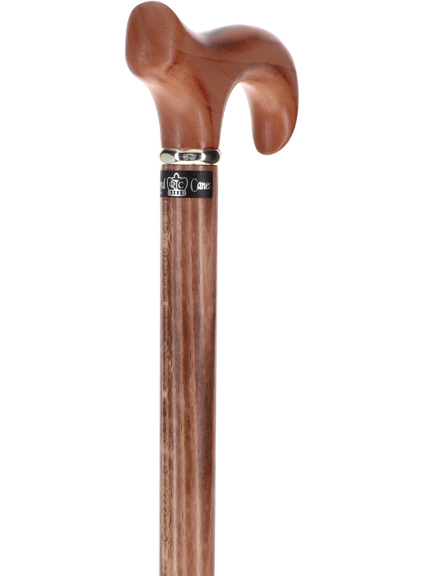 Scorched Beechwood Derby Cane - Silver Collar Pick A Best