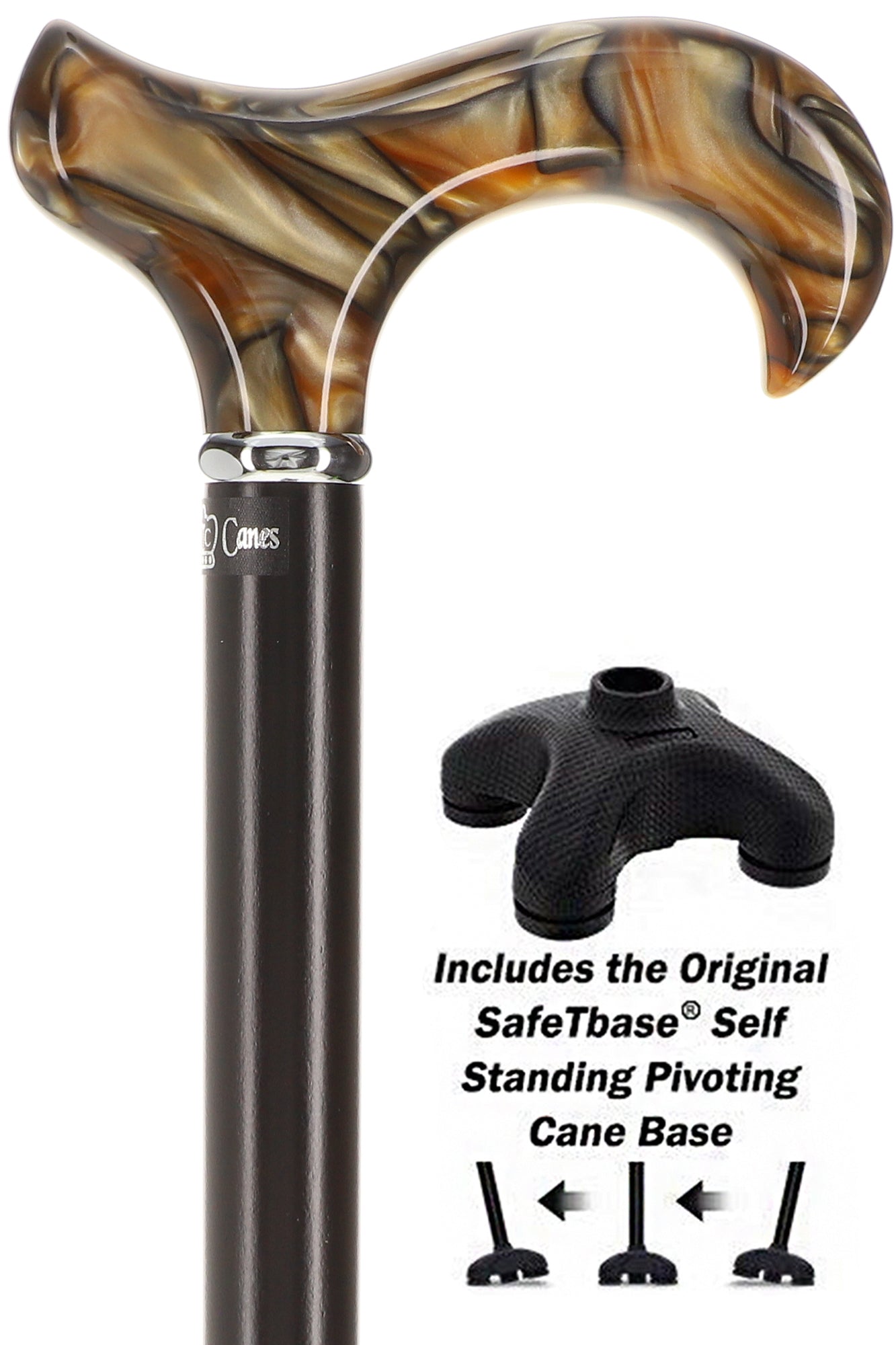 Pearlescent Acrylic Derby Cane w/ SafeTbase Manchester Great Sale Cheap Online