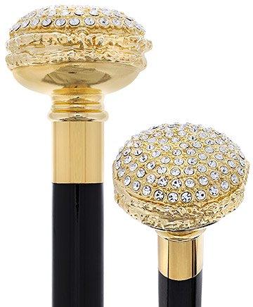 Italian Luxury: 24K Gold Plated Cane with Swarovski Rhinestones Fashionable Cheap Pice