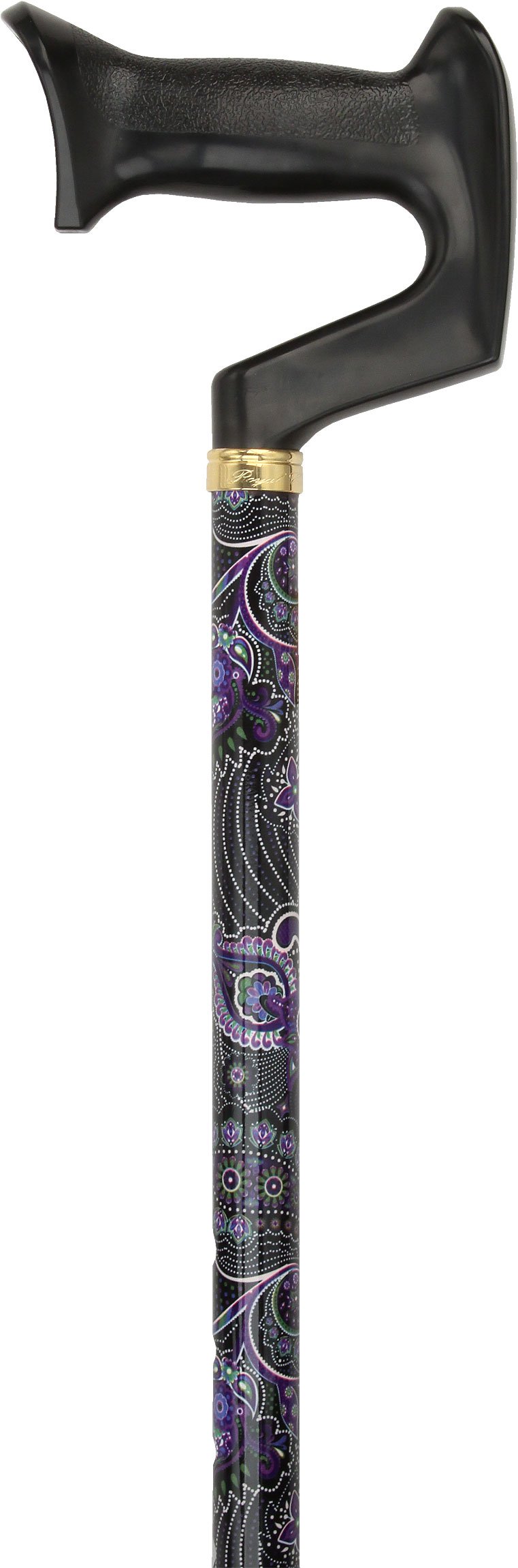 Scratch and Dent Purple Majesty Adjustable Orthopedic Handle Walking Cane with Brass Collar V2209 Cheap Sale Cheap