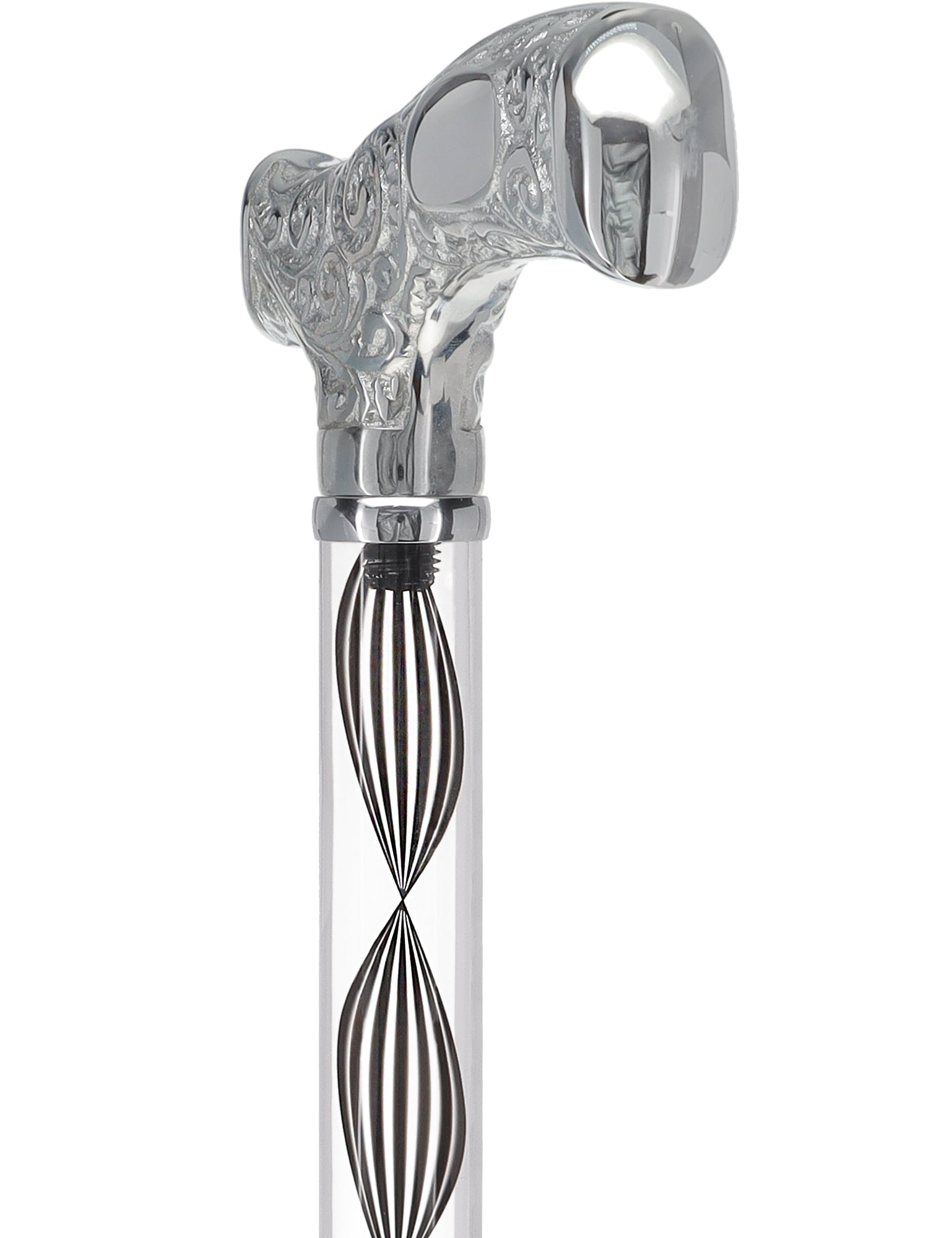 Make It Yours: Invisible Clear Shaft w/ Premium Chrome Brass Cane The Cheapest For Sale