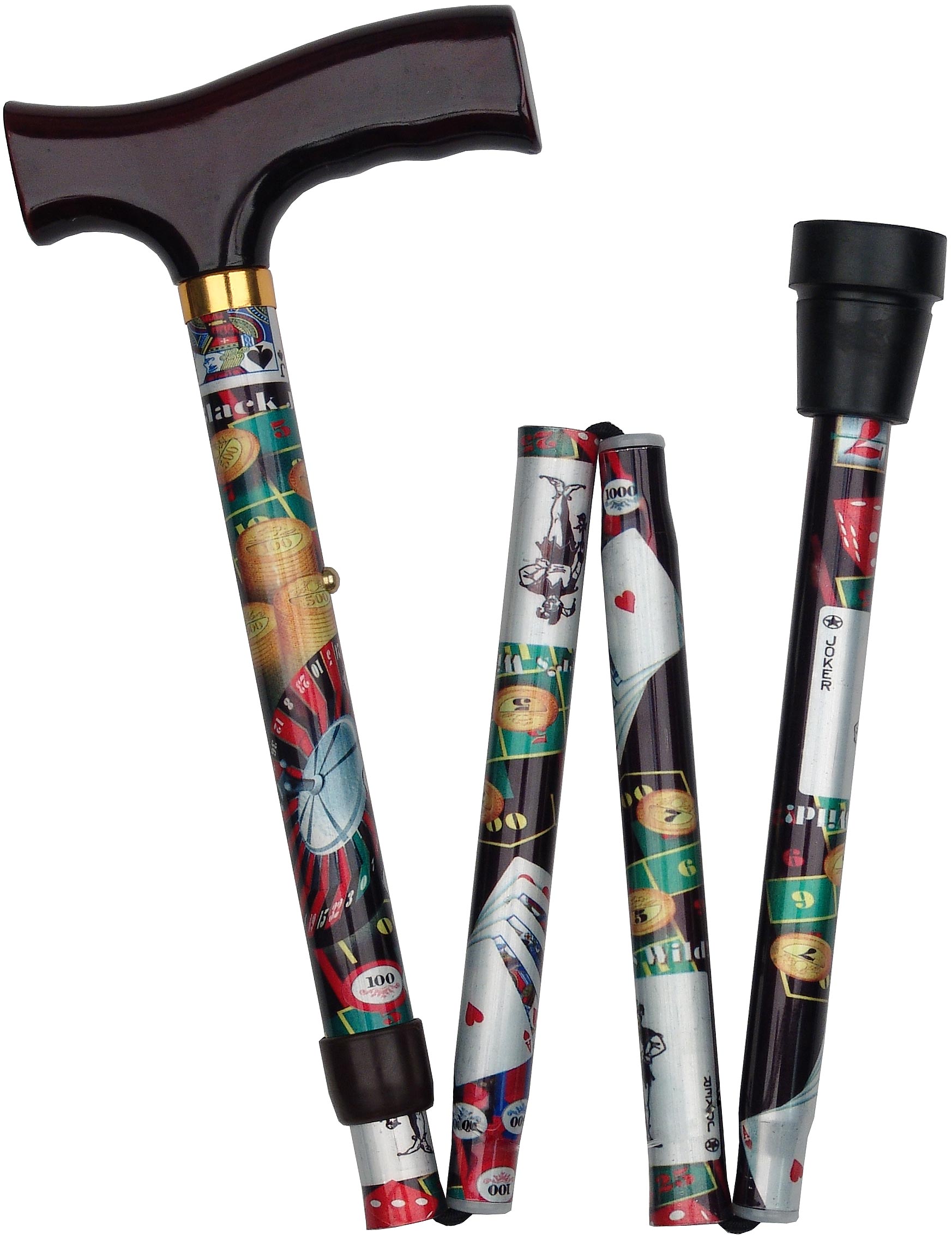 Casino Folding Walking Cane Free Shipping Big Sale