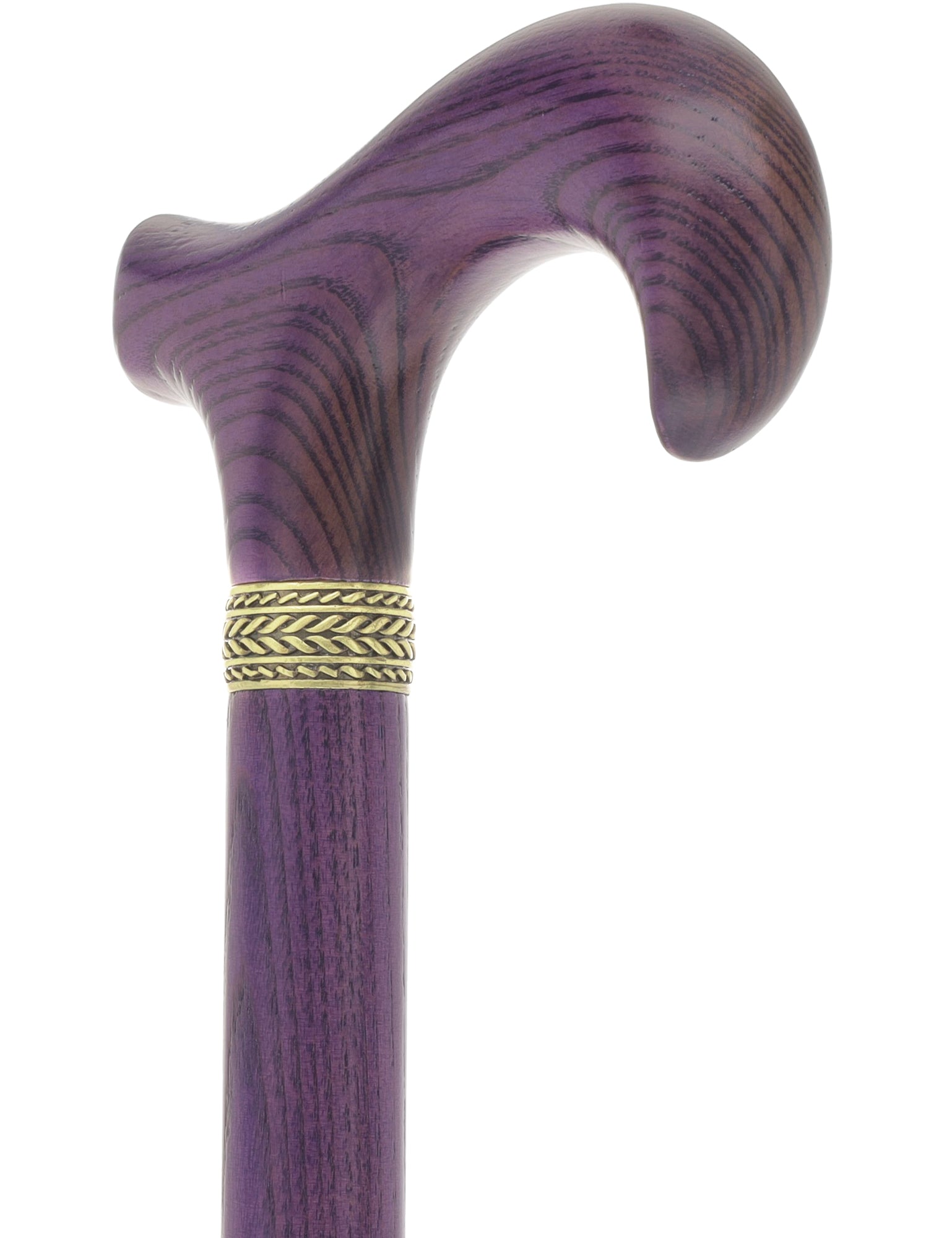 Vivid Purple Derby Cane with Premium Ash Wood Shaft Clearance With Mastercard