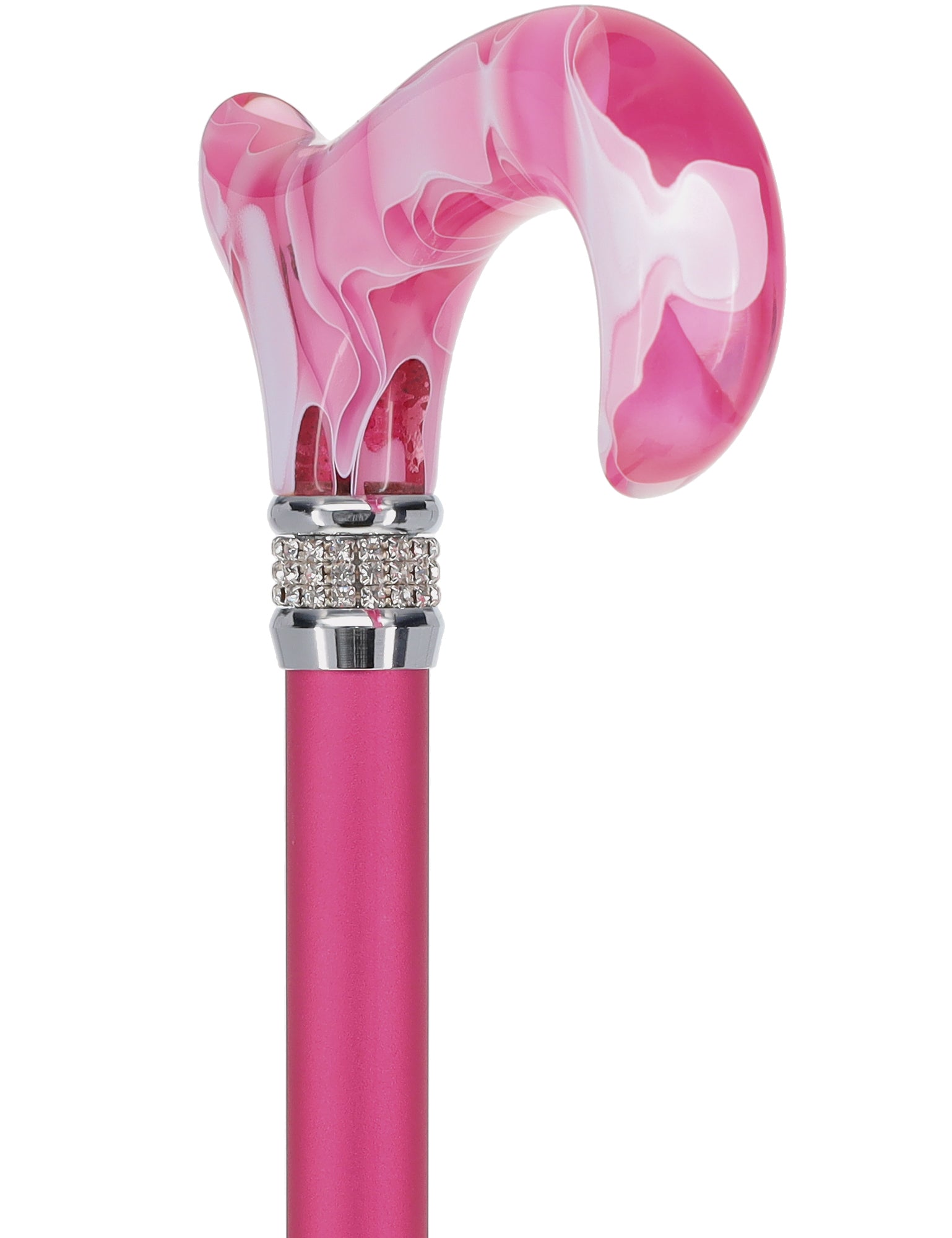 Rhinestone Designer Cane: Chic Pink Pearlz Splendor Cheap Outlet Store