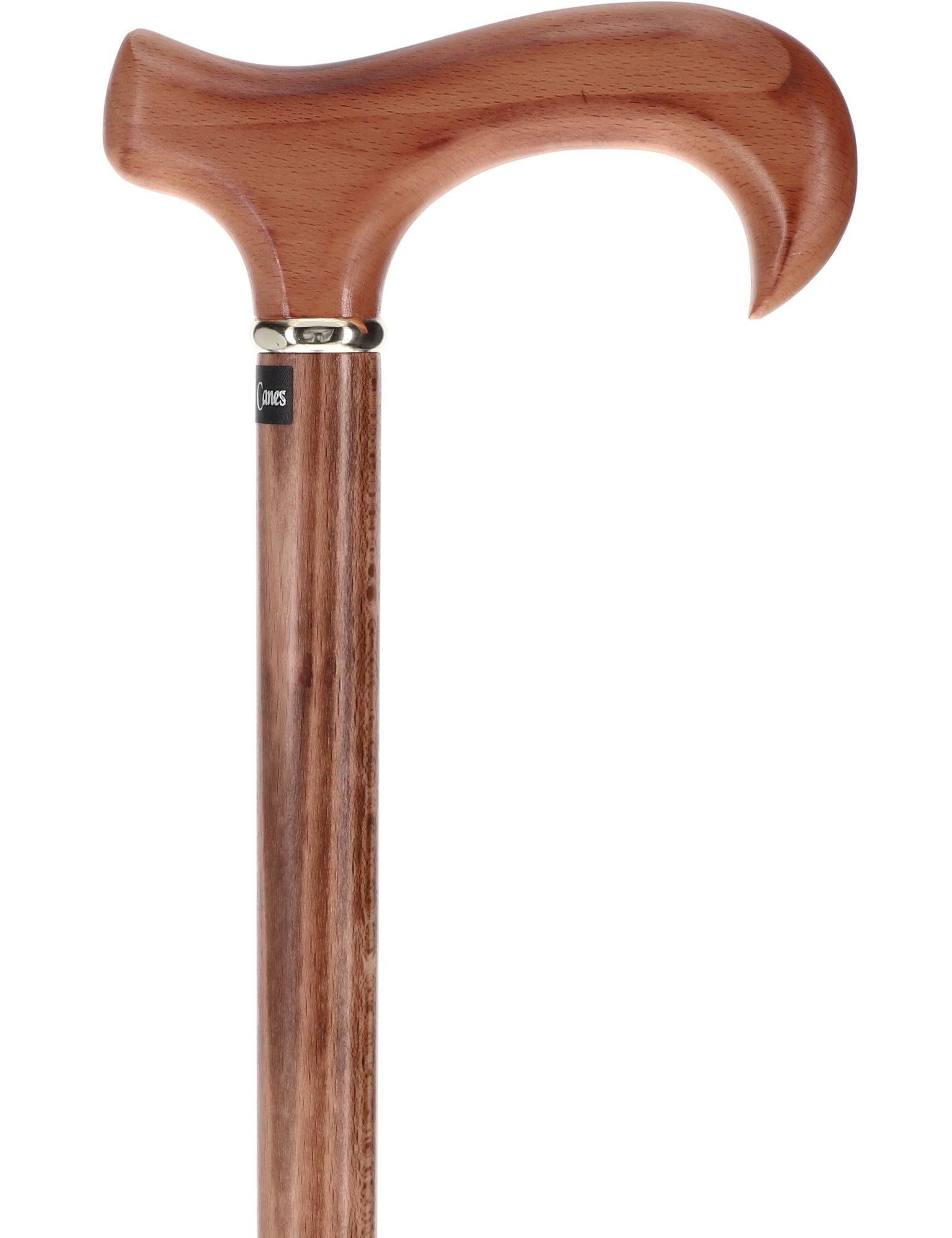 Scorched Beechwood Derby Cane - Silver Collar Pick A Best