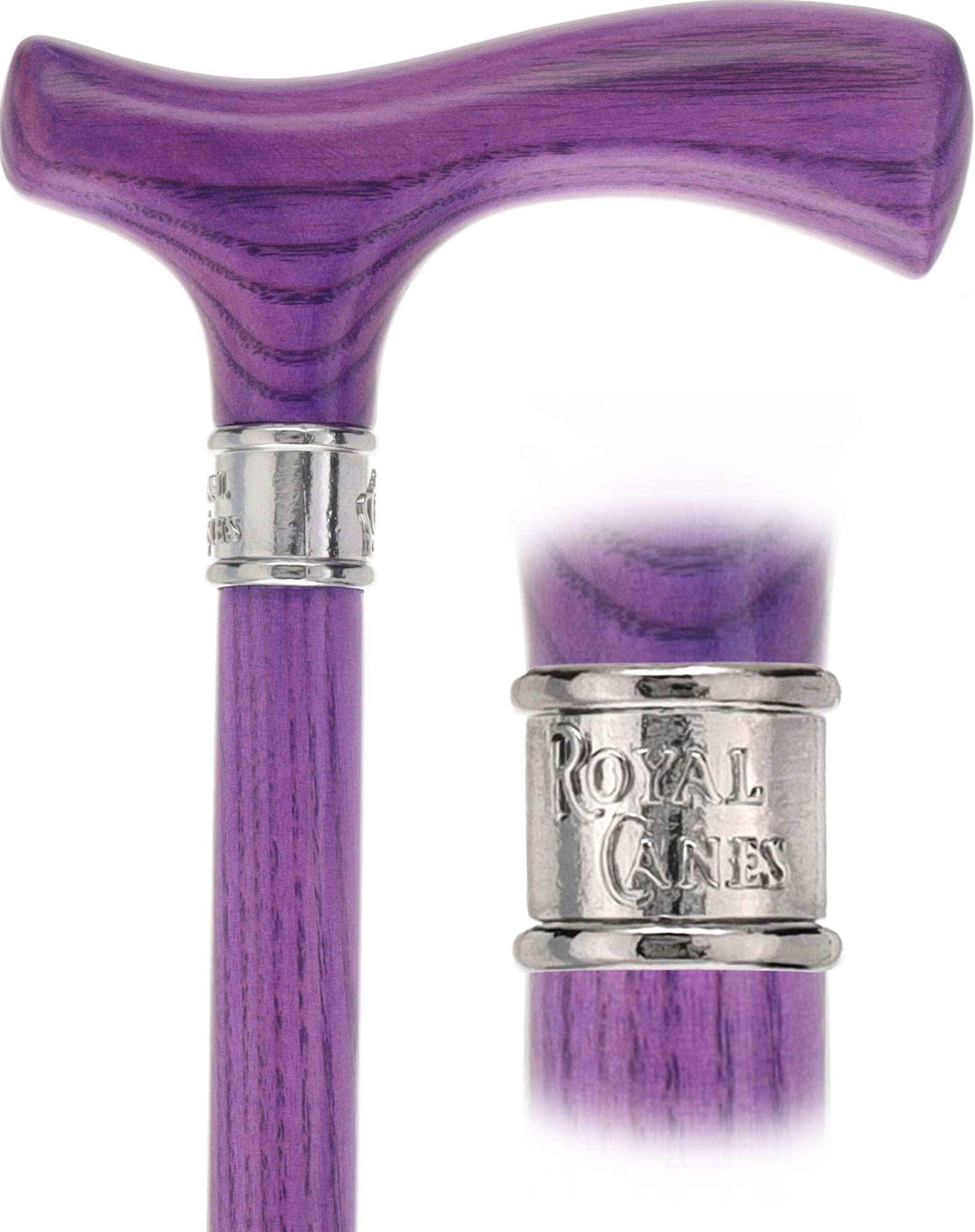 Royal Canes Fritz Comfort Grip: Matching Wood Handle & Shaft, 4 Stained Colors Discount Free Shipping