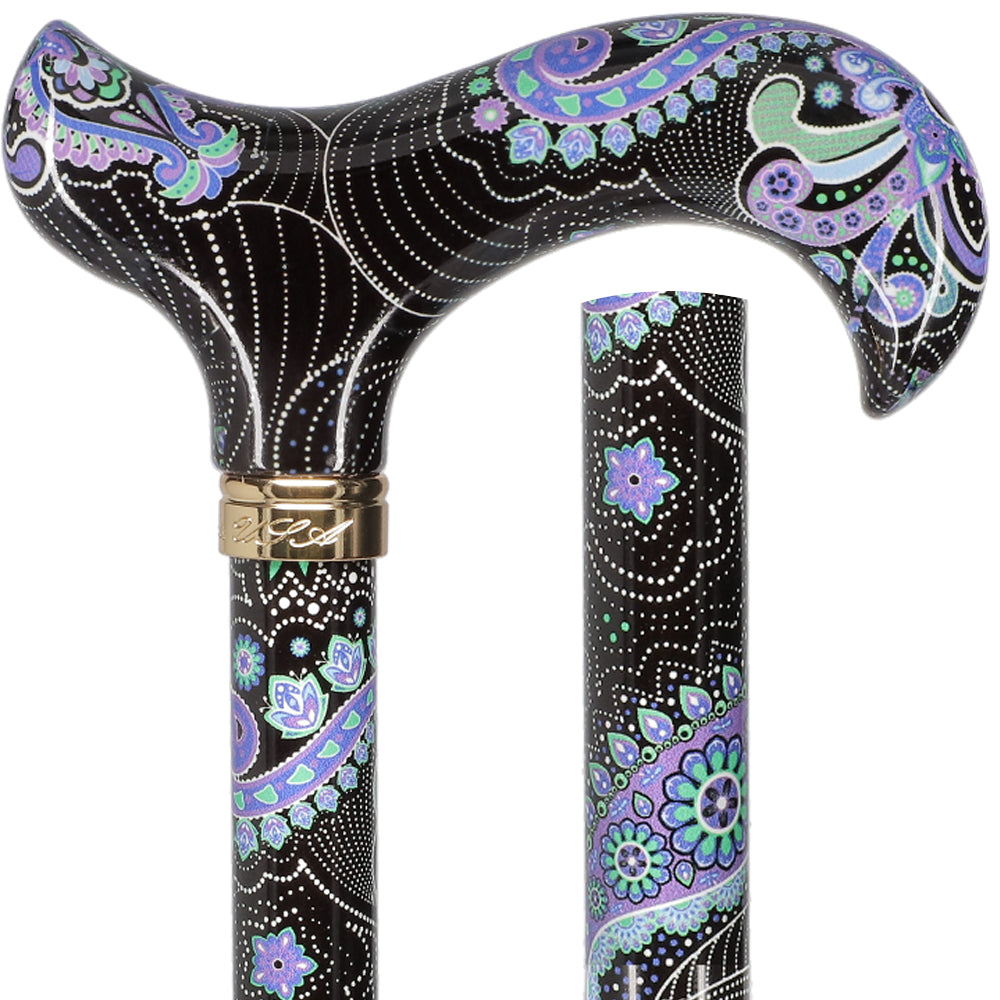 Purple Majesty: Designer Adjustable Cane w/ Patterned Handle Sale Deals