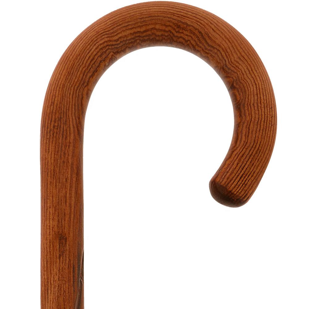 Acacia wood dark swirl crook cane Cheapest Pice For Sale