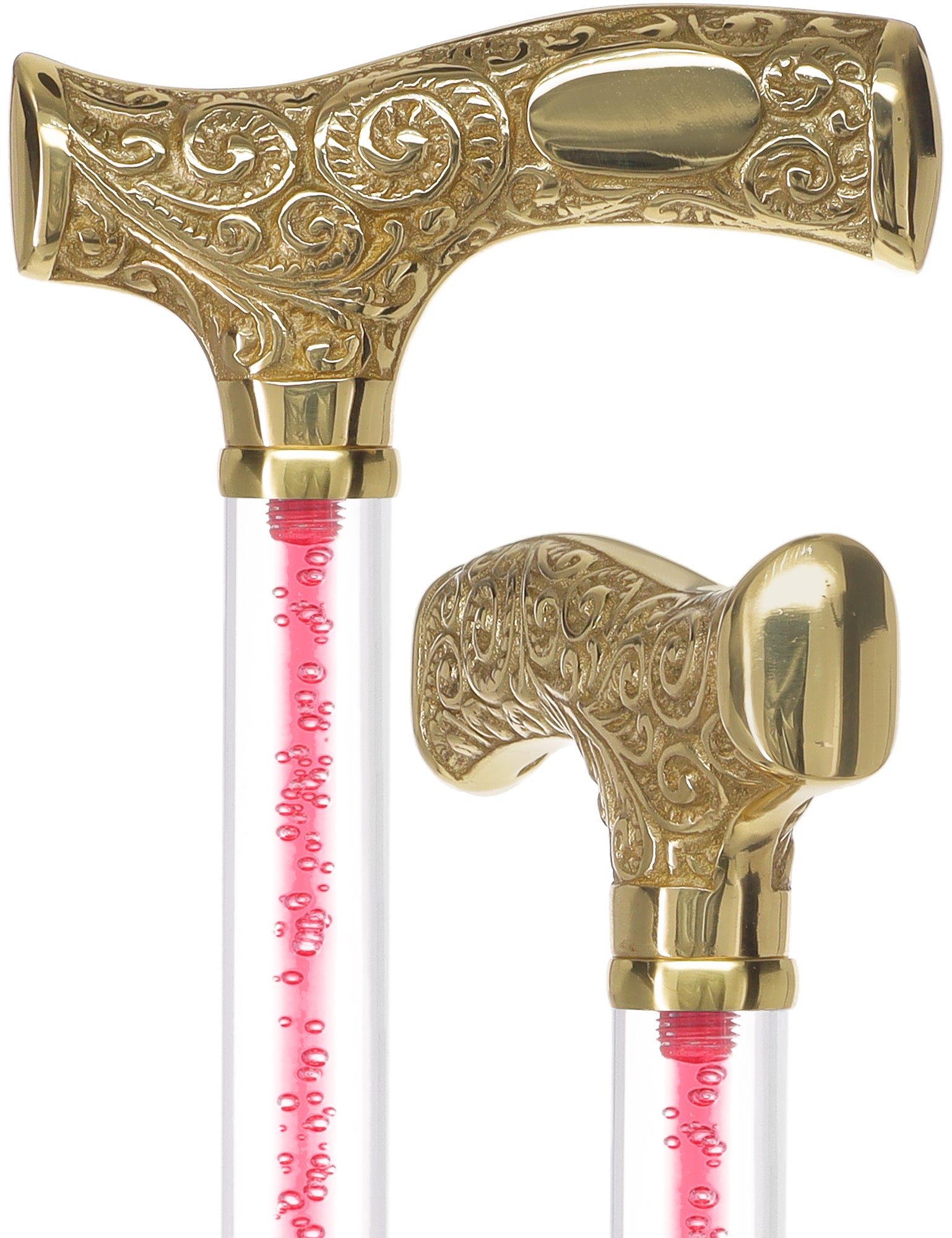 Make It Yours: Color Invisible Clear Shaft w/ Premium Brass Cane Cheap Best Store To Get